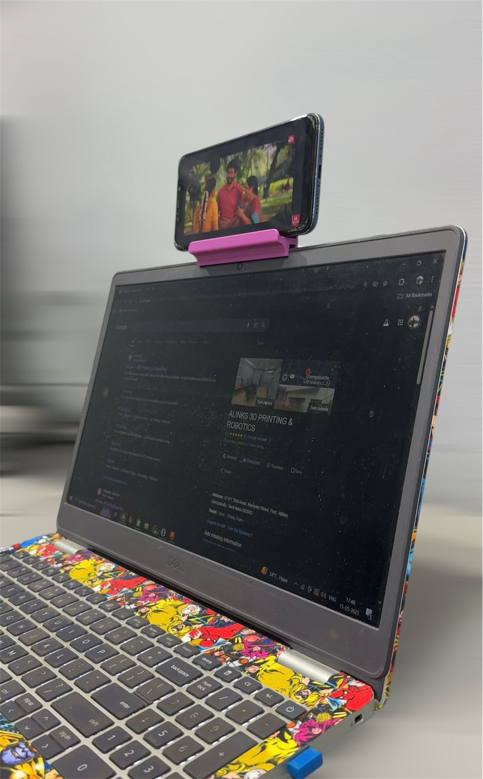 Laptop mobile holder